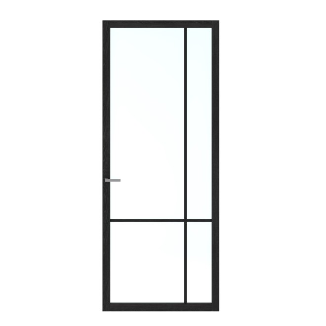 Binnendeur Skantrae SSL 14707 Blank Glas Charcoal Oak